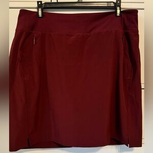 Athleta skort, size 12Tall. Cranberry color.